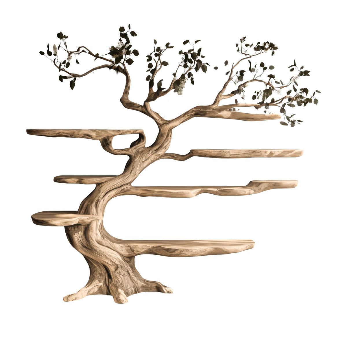 Arborealis Sculpted Solid Wood Tree Bookshelf
