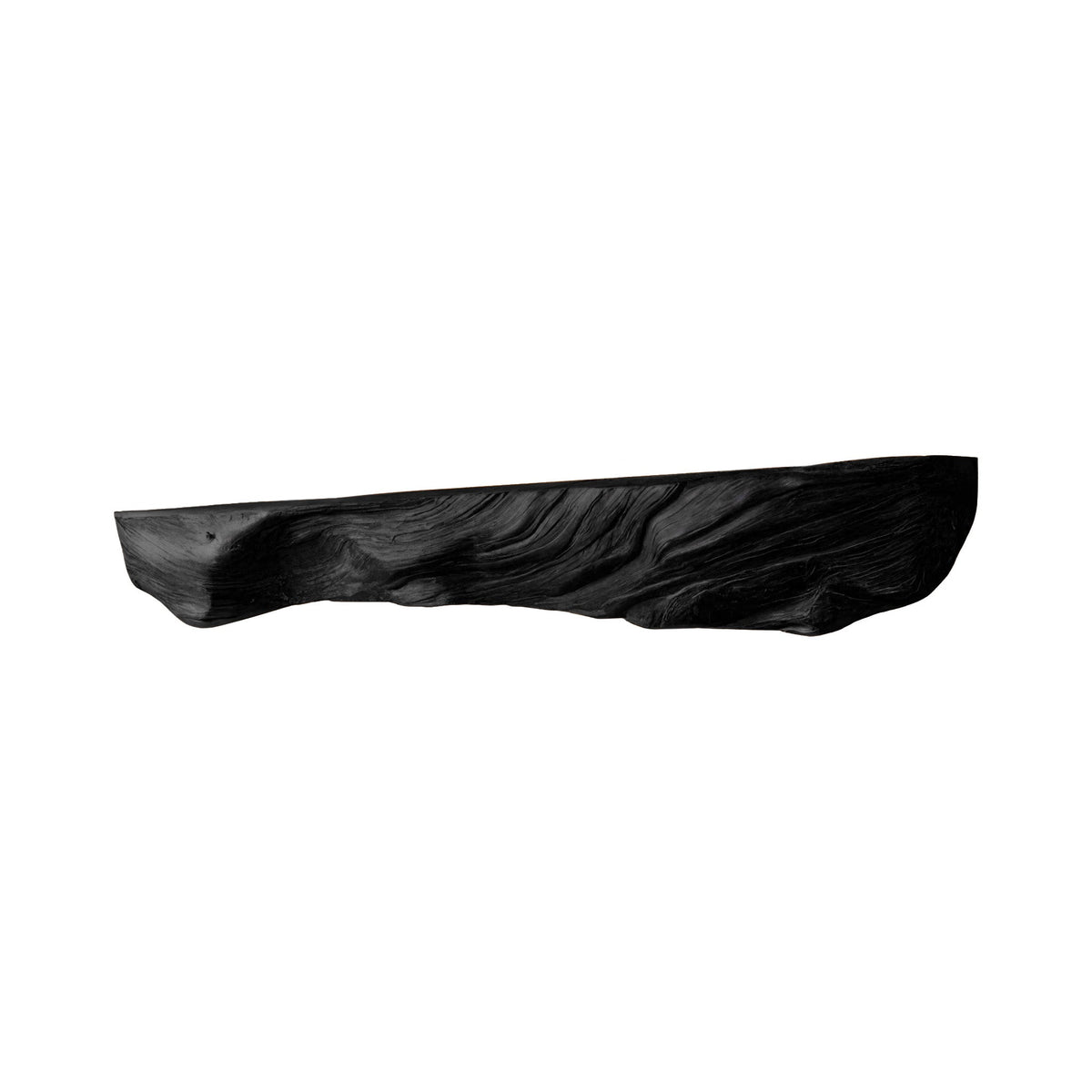 Calen Live-Edge Solid Wood Fireplace Mantel Shelf