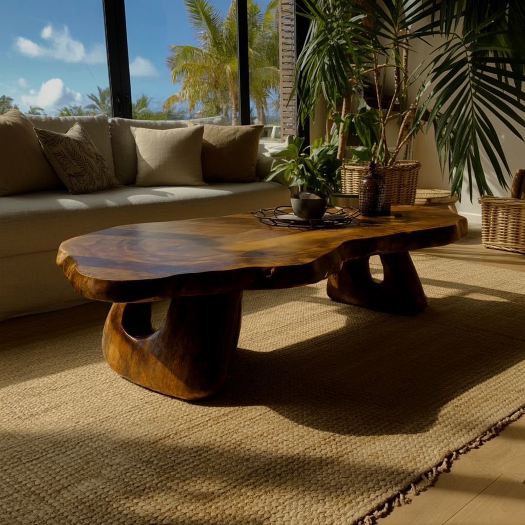 Tropika Sculpted Live Edge Coffee Table