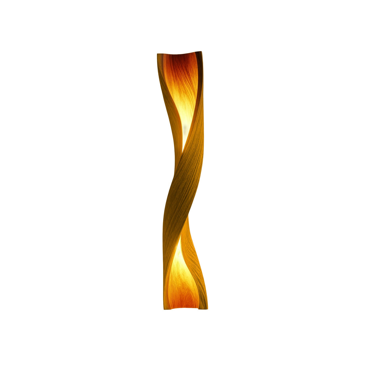 Zerathis Sculpted Integrated LED Wood Floor Lamp