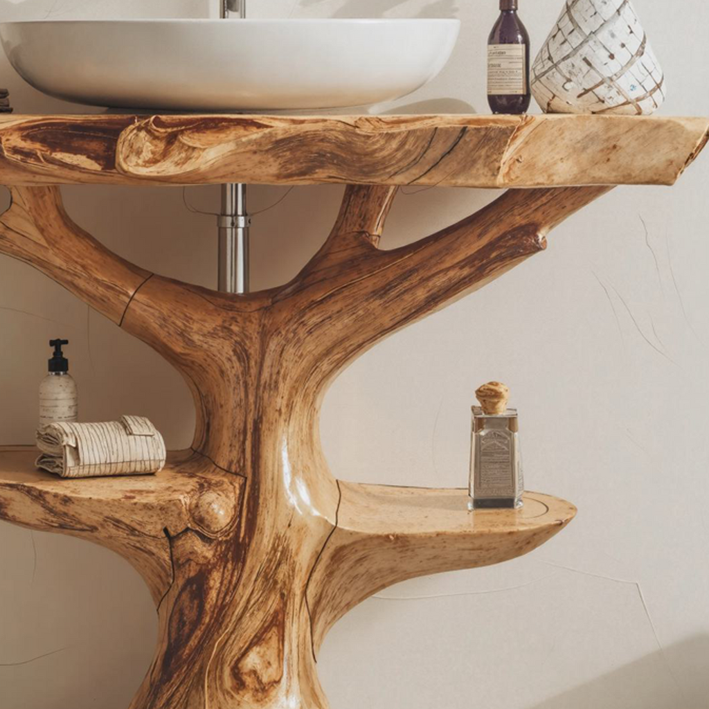 Handcrafted Wood Vanity Bathroom
